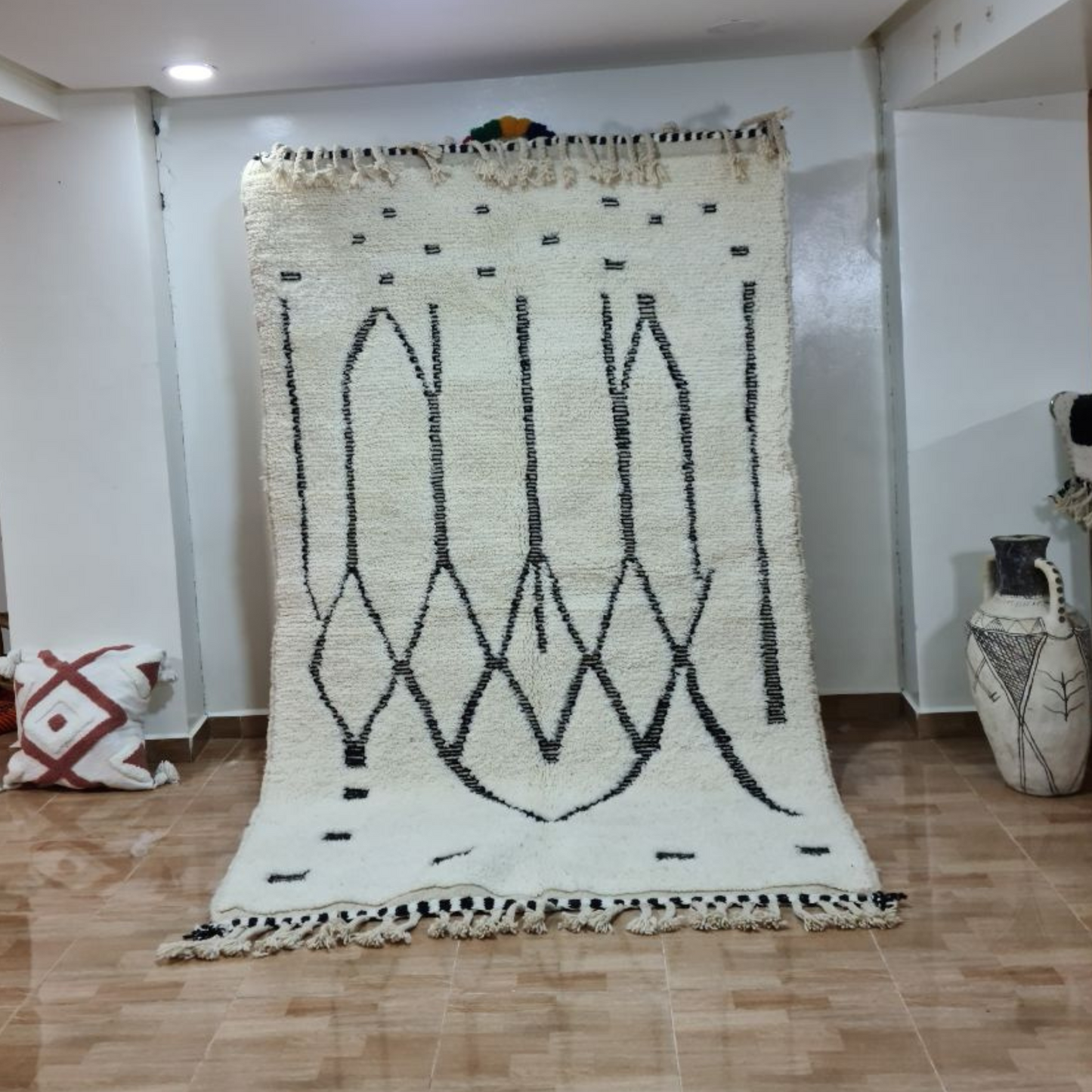 DecorBites™ Moroccan Handmade Beni Ouarain Rug 2.5m x 1.5m
