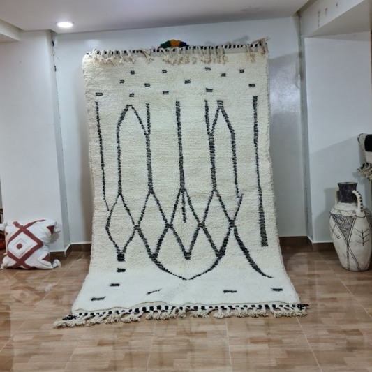 DecorBites™ Moroccan Handmade Beni Ouarain Rug 2.5m x 1.5m