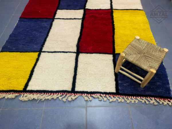 DecorBites™ Moroccan Handmade Beni Ouarain Rug - 3m / 2m