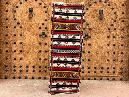 DecorBites™ Moroccan Handmade Taznakht rug - 200cm x 60 cm
