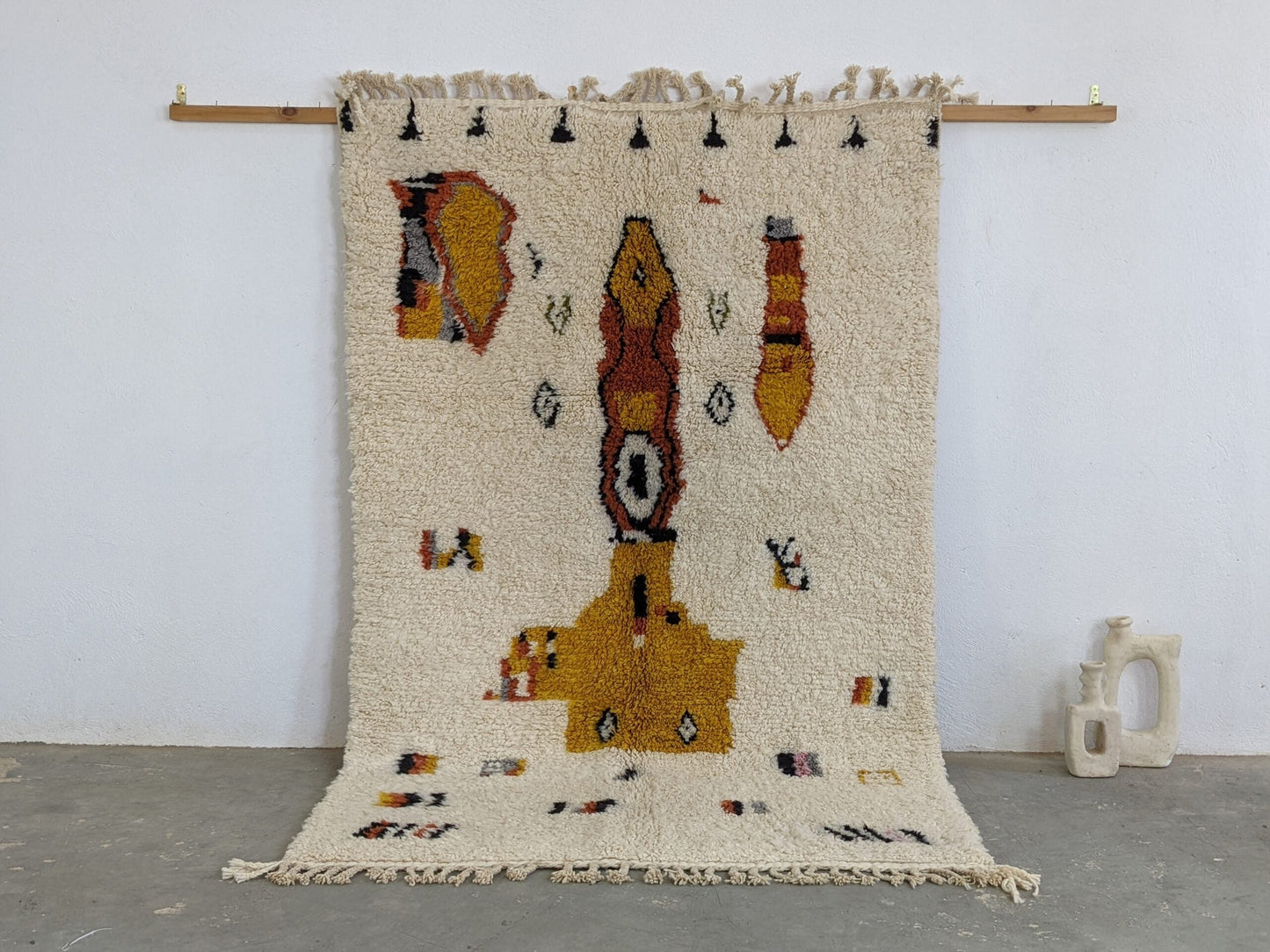 DecorBites™ Moroccan Handmade Traditional Azilal Carpet 242 X 154 Cm