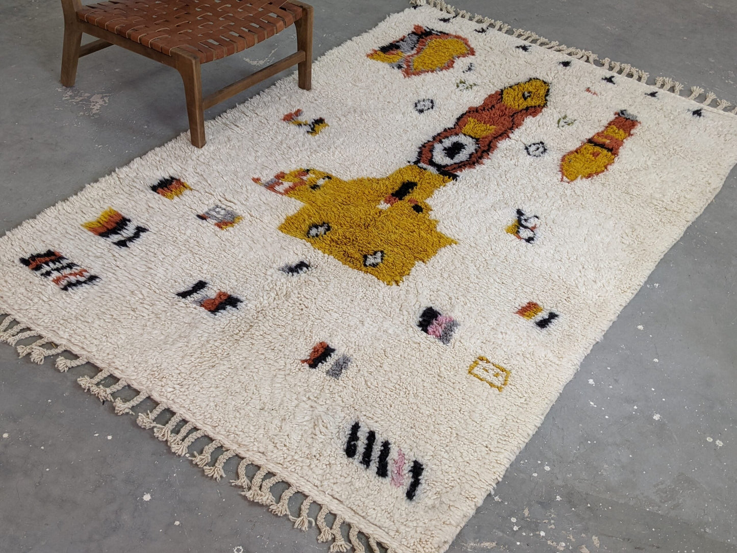 DecorBites™ Moroccan Handmade Traditional Azilal Carpet 242 X 154 Cm