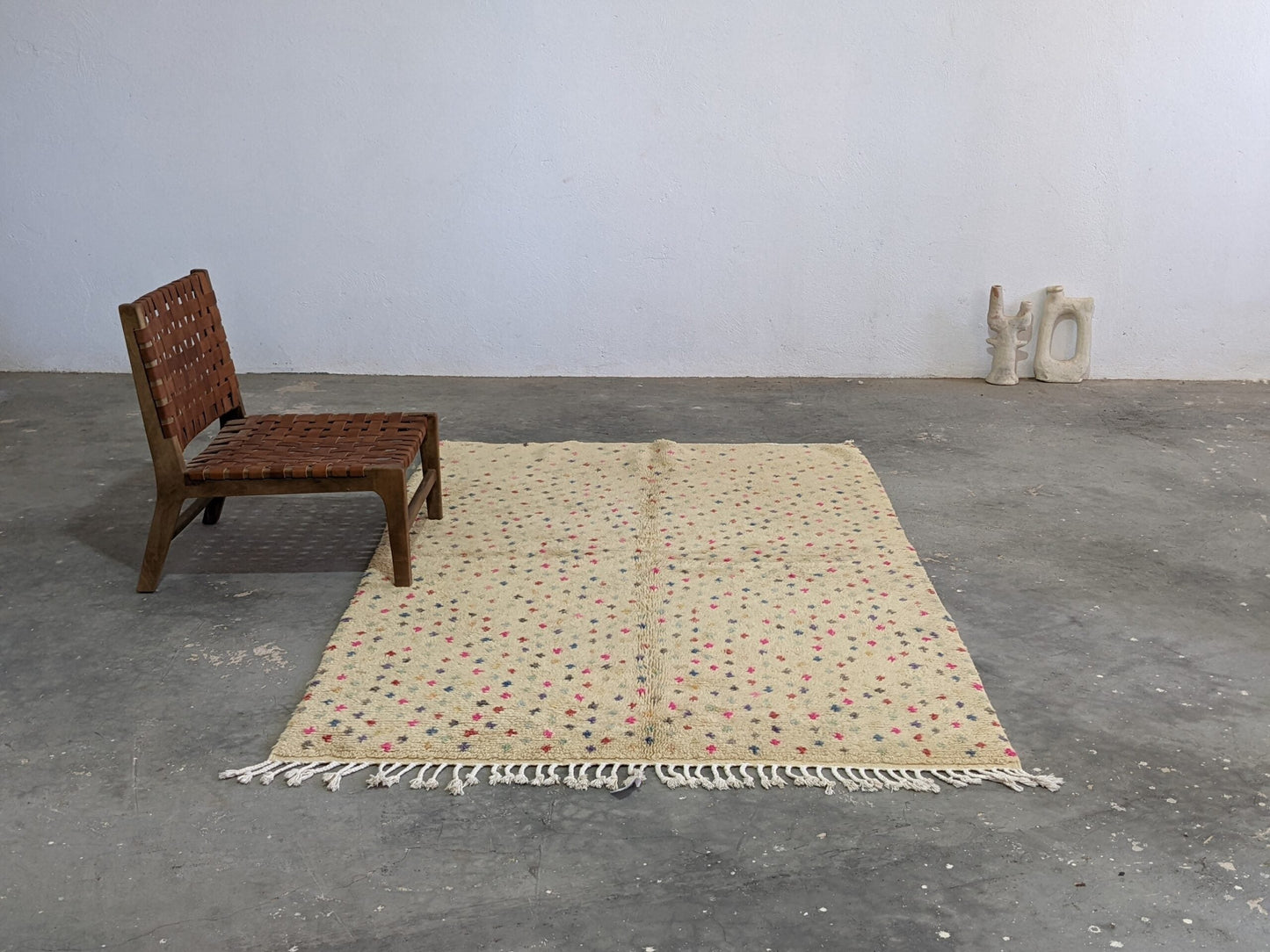 DecorBites™ Moroccan Handmade Traditional Azilal Rug 244 X 148 Cm