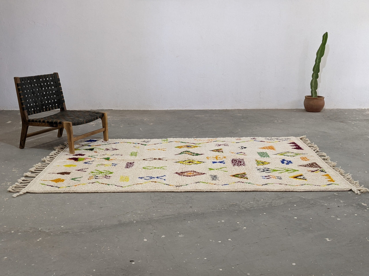 DecorBites™ Moroccan Handmade Traditional Azilal Rug 250 X 161cm