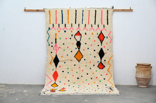 DecorBites™ Moroccan Handmade Traditional Azilal Rug 251 X 152 Cm