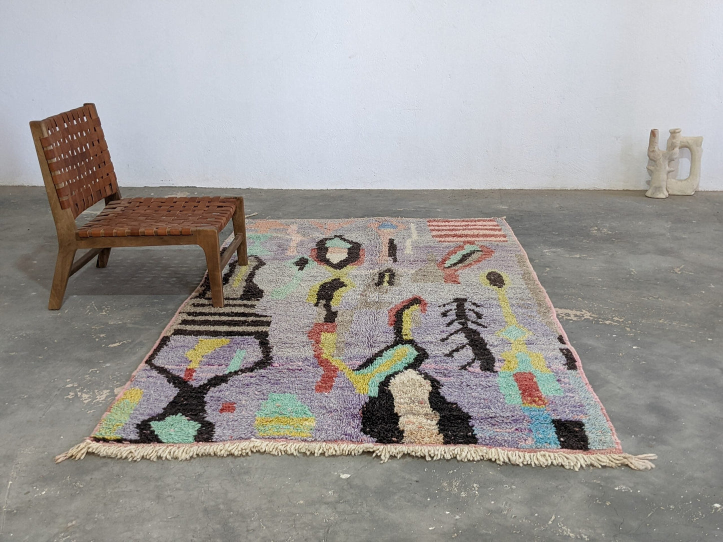 DecorBites™ Moroccan Handmade Traditional Azilal Rug 252 X 146 Cm