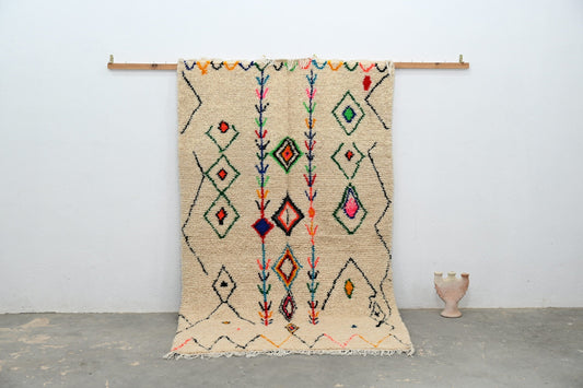 DecorBites™ Moroccan Handmade Traditional Azilal Rug 253 X 154 Cm