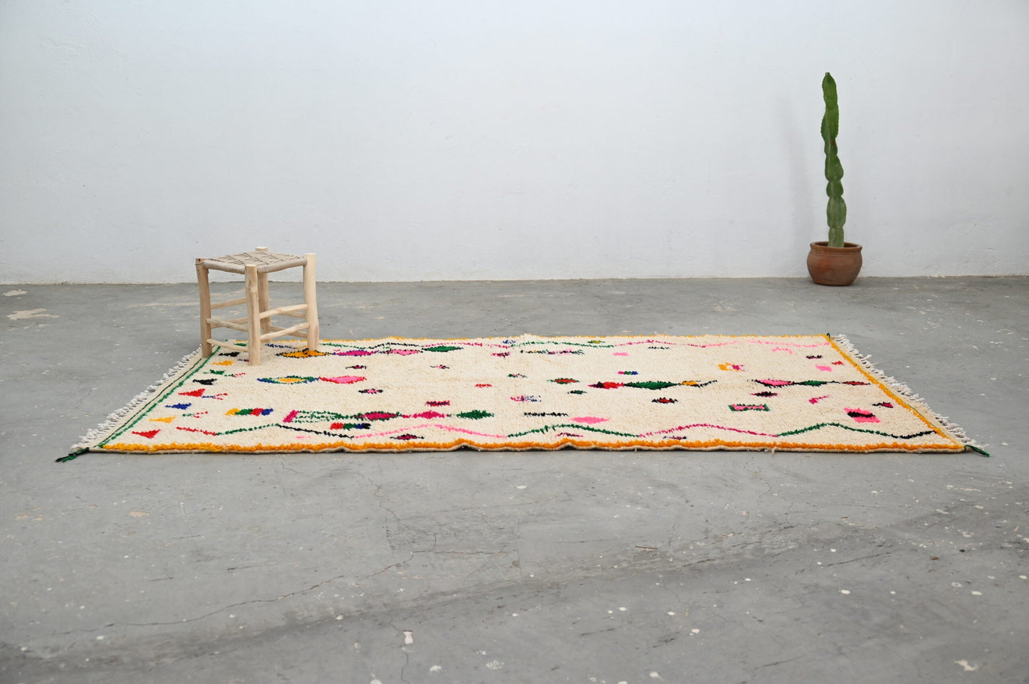 DecorBites™ Moroccan Handmade Traditional Azilal Rug 256 X 147 Cm