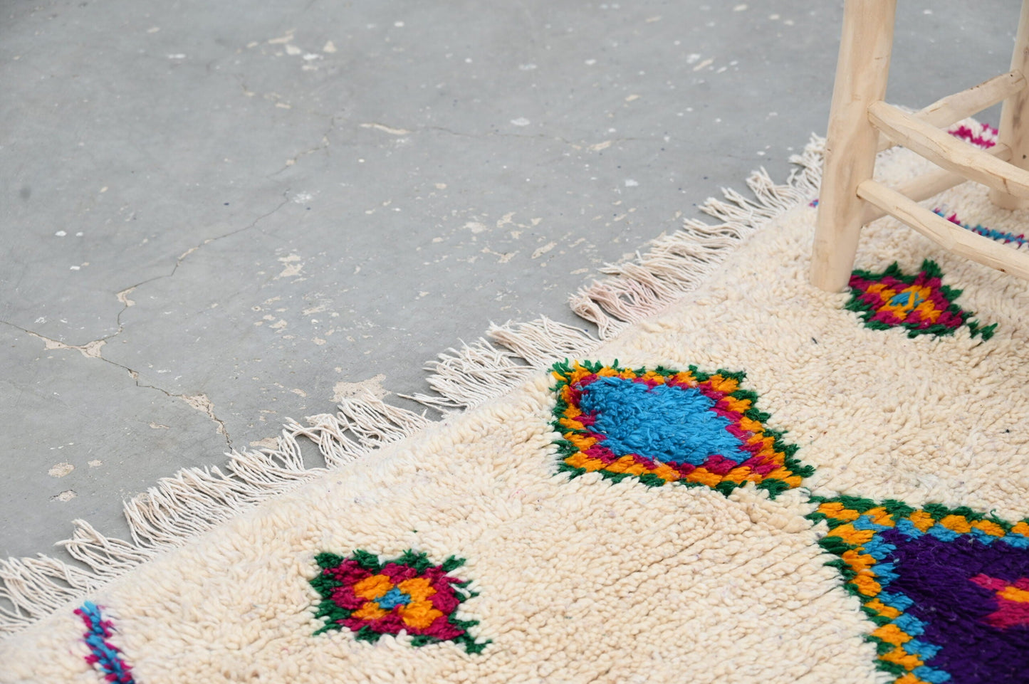 DecorBites™ Moroccan Handmade Traditional Azilal Rug 262 X 147 Cm