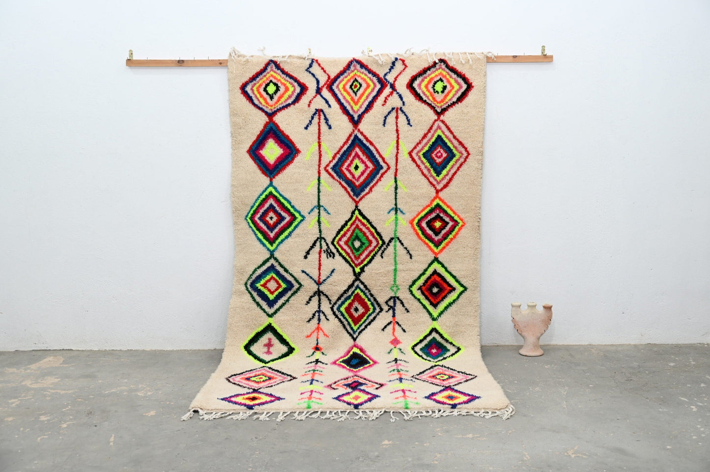 DecorBites™ Moroccan Handmade Traditional Azilal Rug 267 X 150 Cm