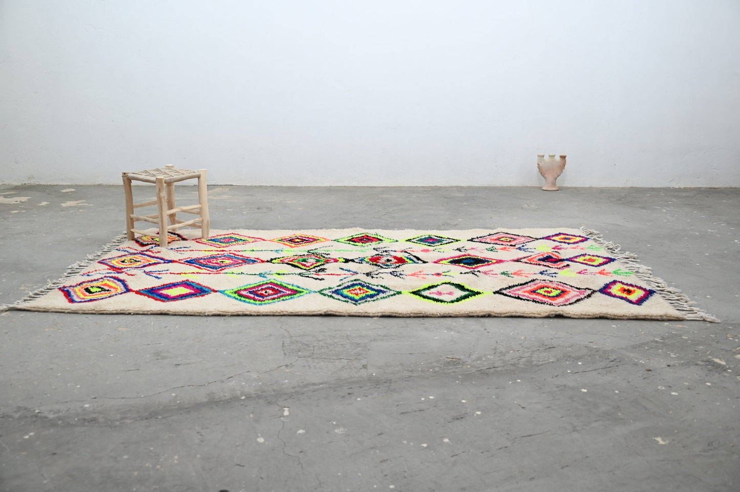 DecorBites™ Moroccan Handmade Traditional Azilal Rug 267 X 150 Cm