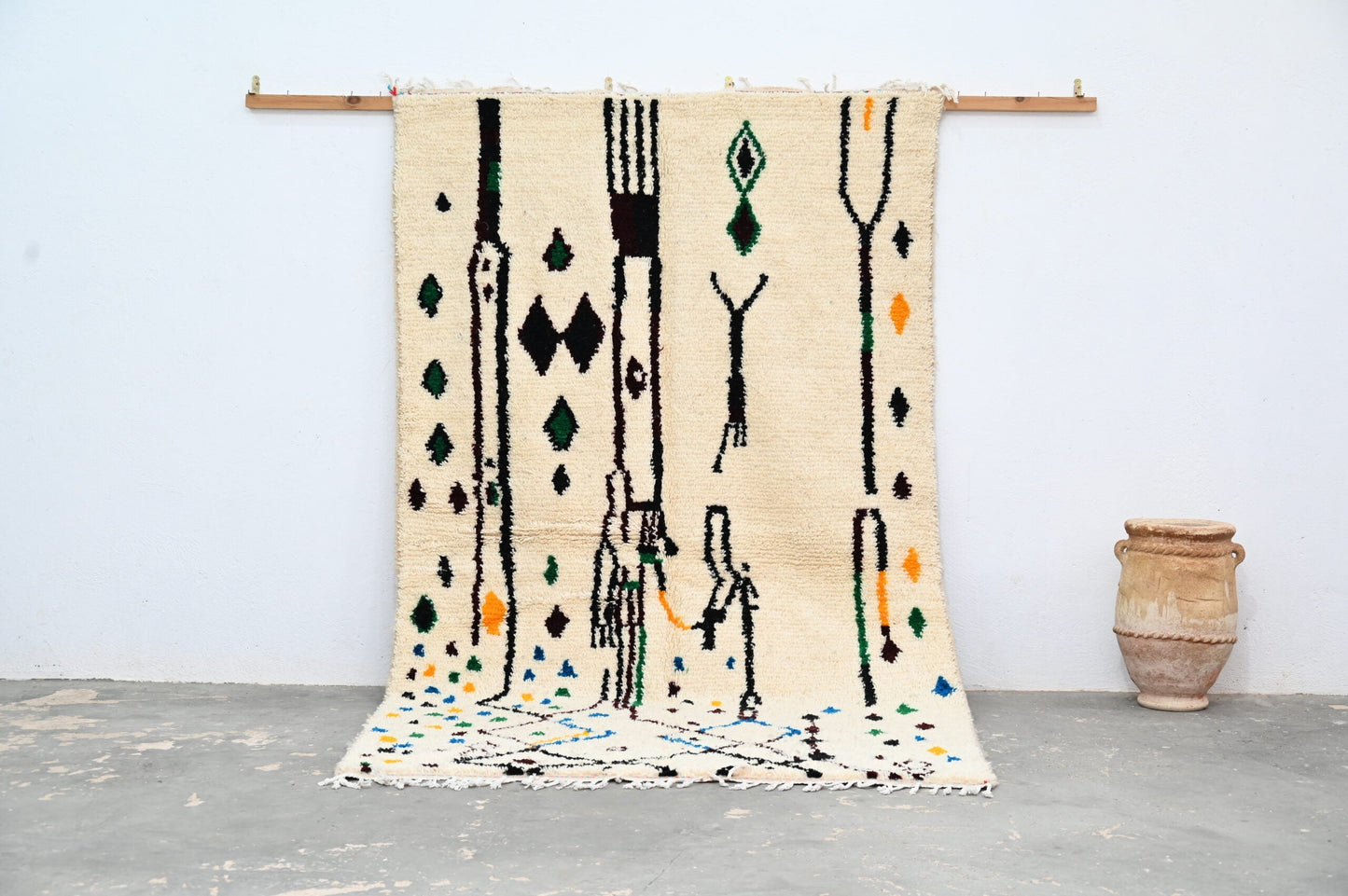 DecorBites™ Moroccan Handmade Traditional Azilal Rug 273 X 155 Cm