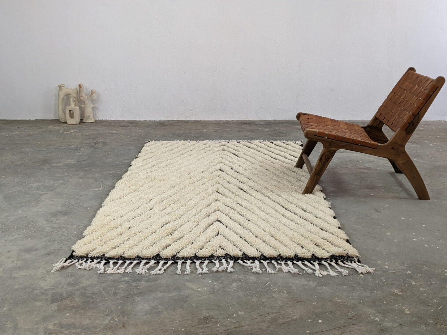 DecorBites™ Moroccan Handmade Traditional Beni Ouarain Rug 245 X 146 Cm