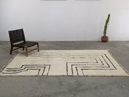 DecorBites™ Moroccan Handmade Traditional Beni Ouarain Rug 285 X 194 cm