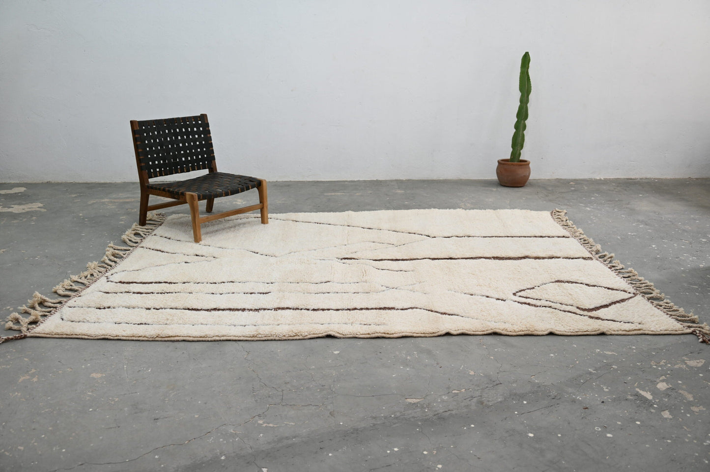 DecorBites™ Moroccan Handmade Traditional Beni Ouarain Rug 290 X 214 cm