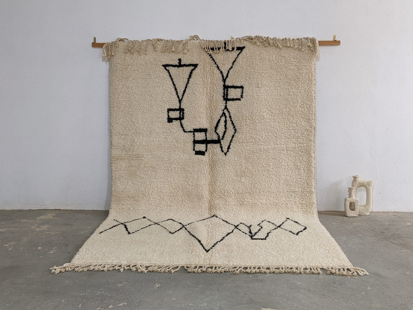 DecorBites™ Moroccan Handmade Traditional Beni Ouarain Rug 310 X 210 Cm