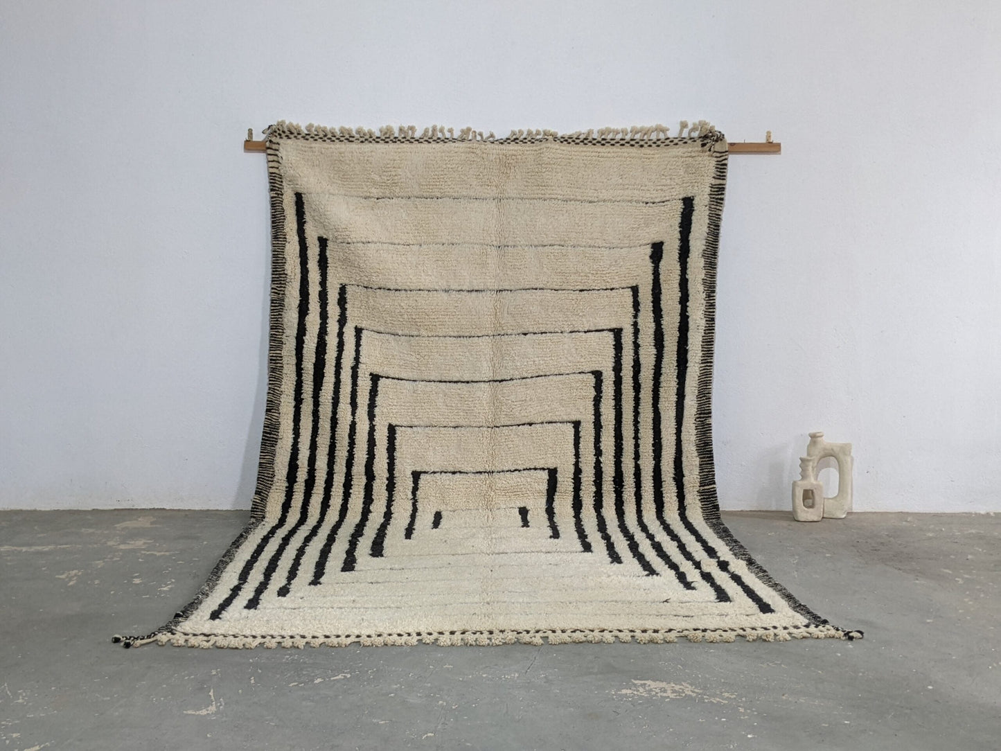 DecorBites™ Moroccan Handmade Traditional Beni Ouarain Rug 344 X 216 Cm
