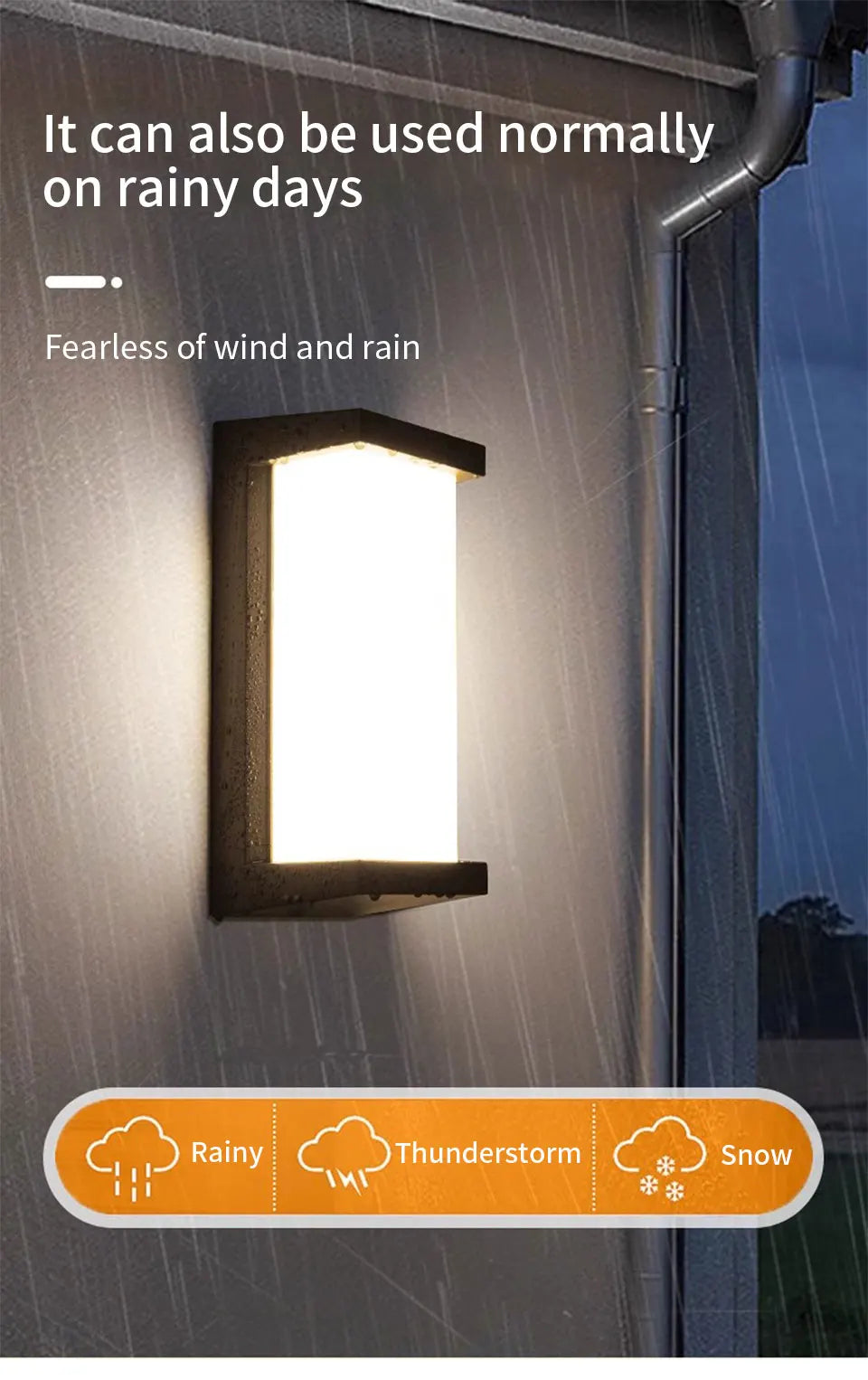 DecorBites™ Motion Sensor Outdoor Wall Light - Waterproof, Modern