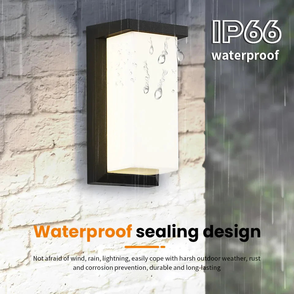 DecorBites™ Motion Sensor Outdoor Wall Light - Waterproof, Modern