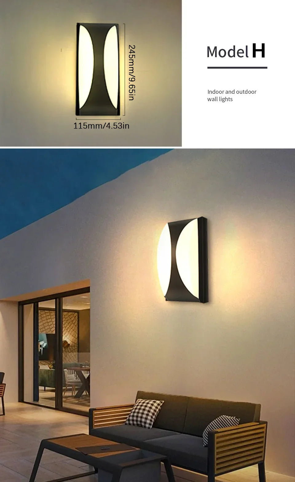 DecorBites™ Motion Sensor Outdoor Wall Light - Waterproof, Modern