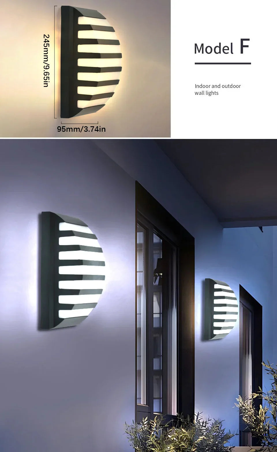 DecorBites™ Motion Sensor Outdoor Wall Light - Waterproof, Modern