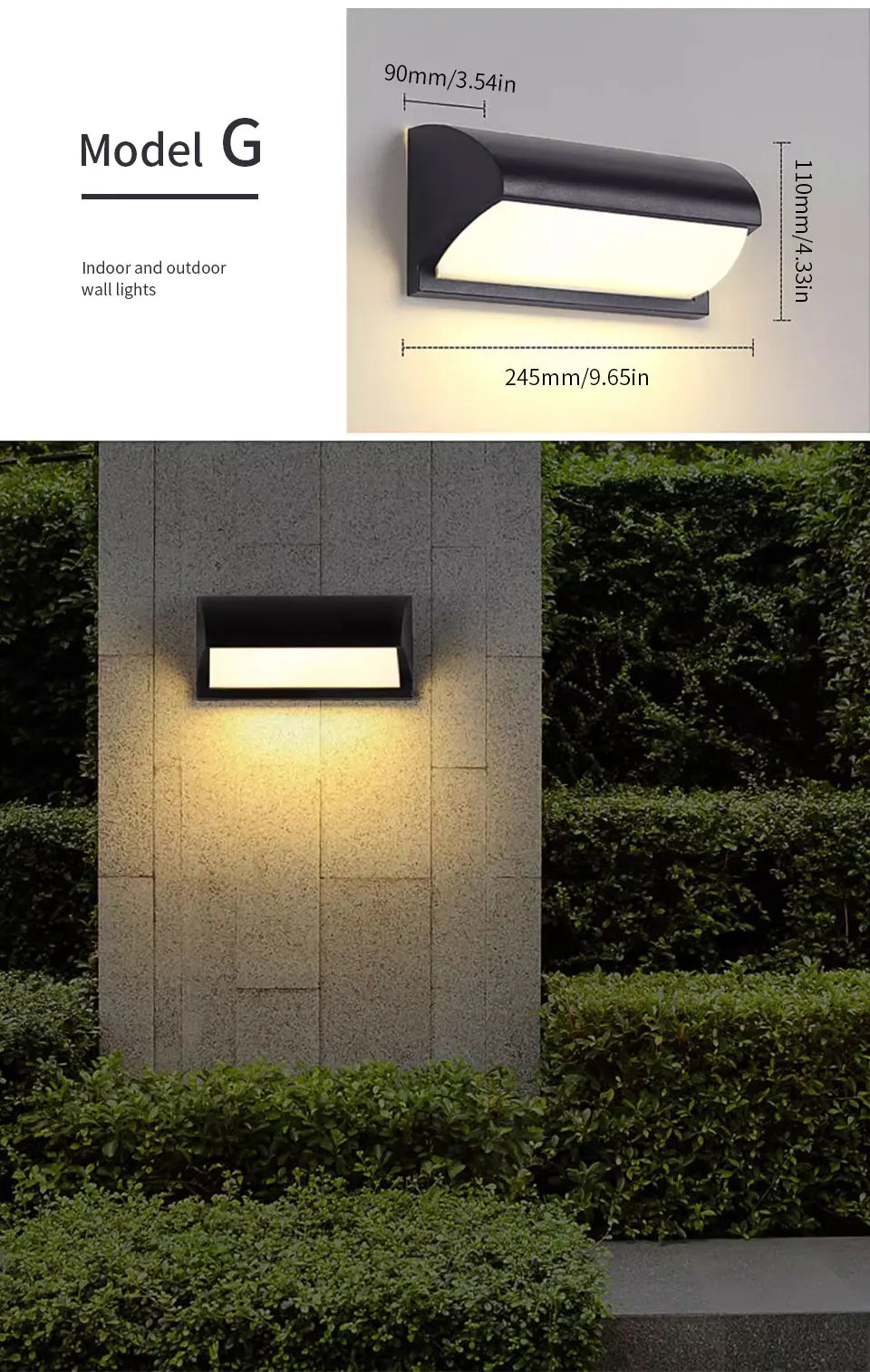 DecorBites™ Motion Sensor Outdoor Wall Light - Waterproof, Modern