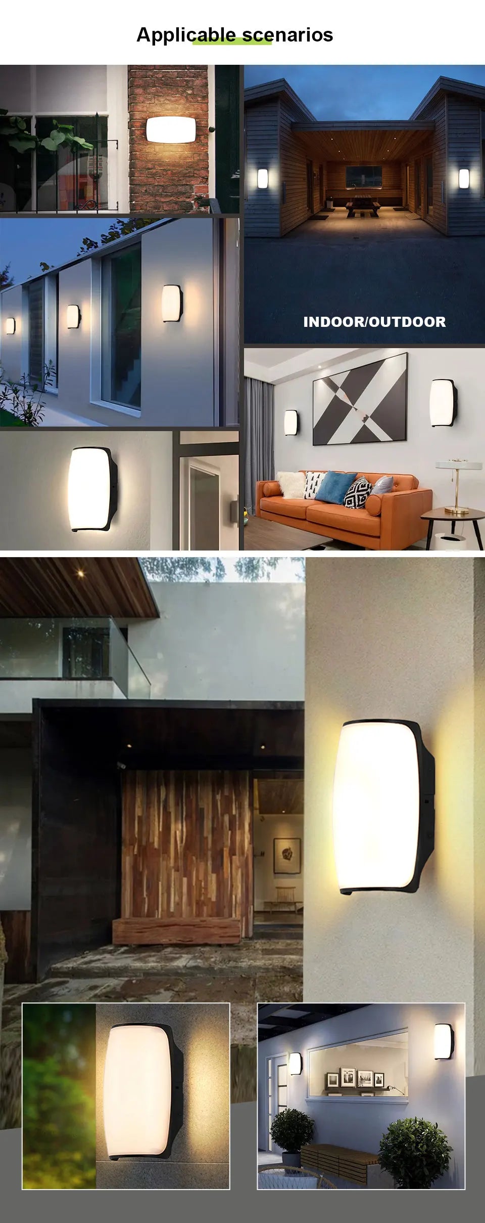 DecorBites™ Motion Sensor Outdoor Wall Light - Waterproof, Modern