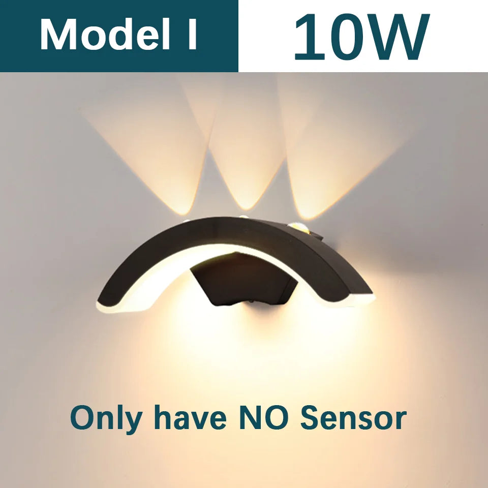 DecorBites™ Motion Sensor Outdoor Wall Light - Waterproof, Modern