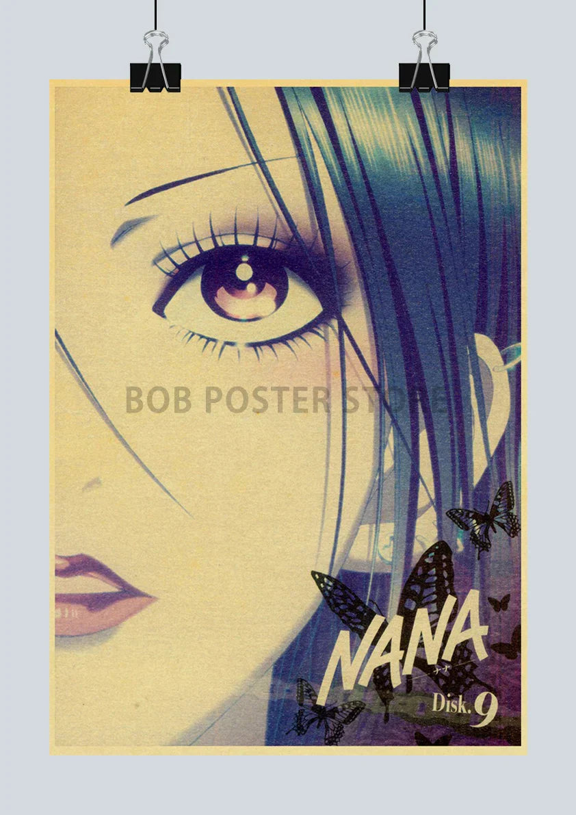 DecorBites™ NANA Anime Kraft Poster 2021 - Nostalgic Cafe Decor