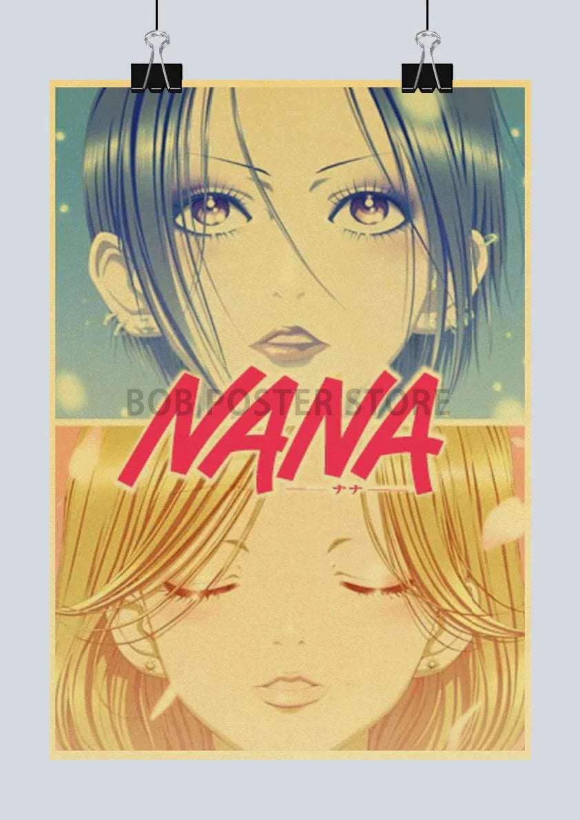 DecorBites™ NANA Anime Kraft Poster 2021 - Nostalgic Cafe Decor