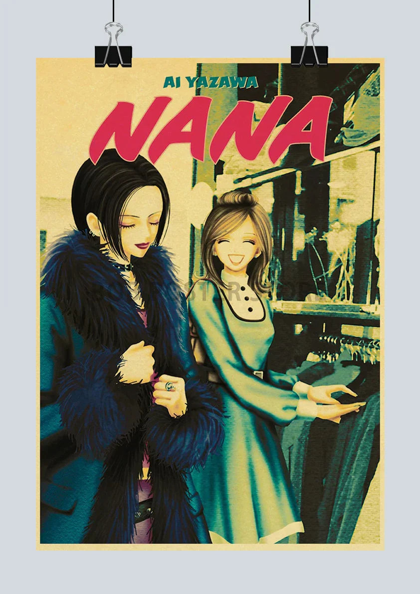 DecorBites™ NANA Anime Posters - Retro Kraft Paper Prints