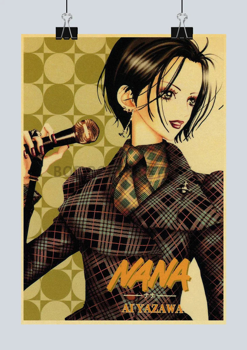 DecorBites™ NANA Anime Posters - Retro Kraft Paper Prints