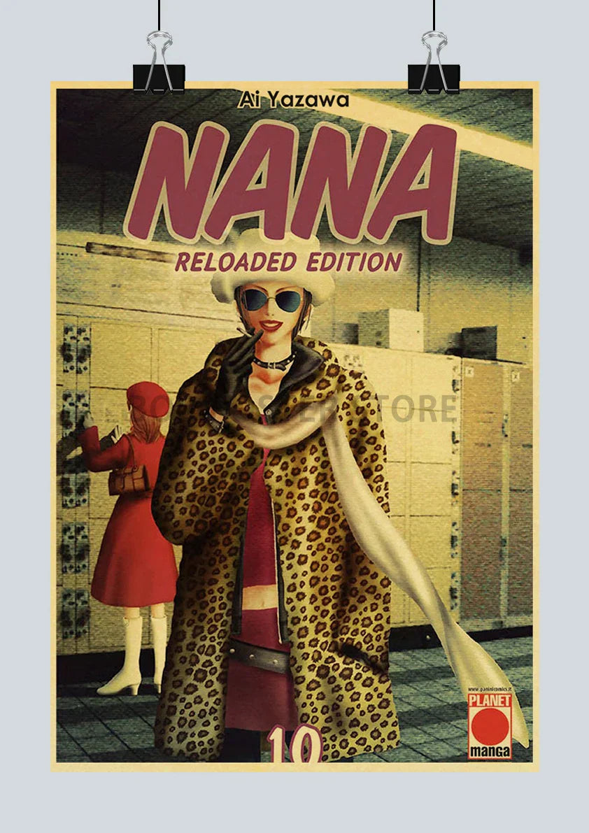DecorBites™ NANA Anime Posters - Retro Kraft Paper Prints