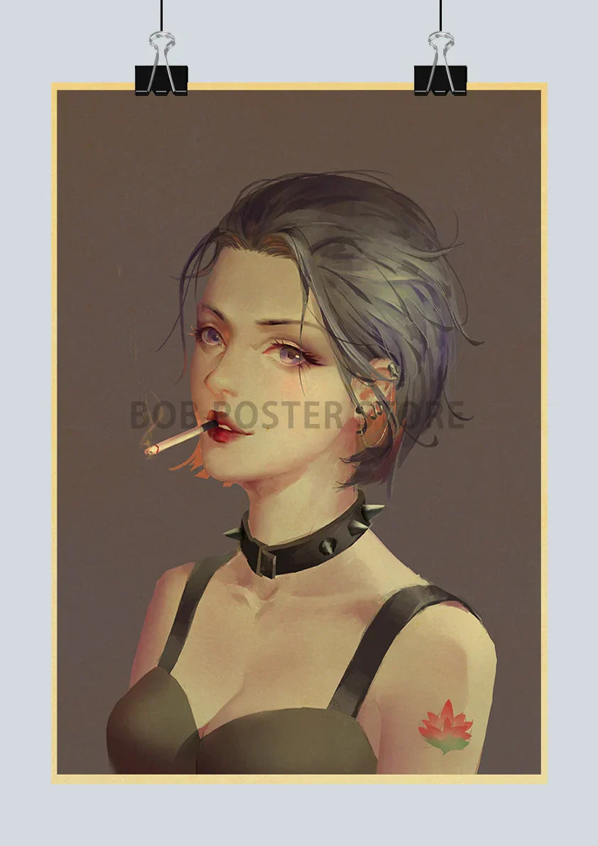 DecorBites™ NANA Anime Posters - Retro Kraft Paper Prints