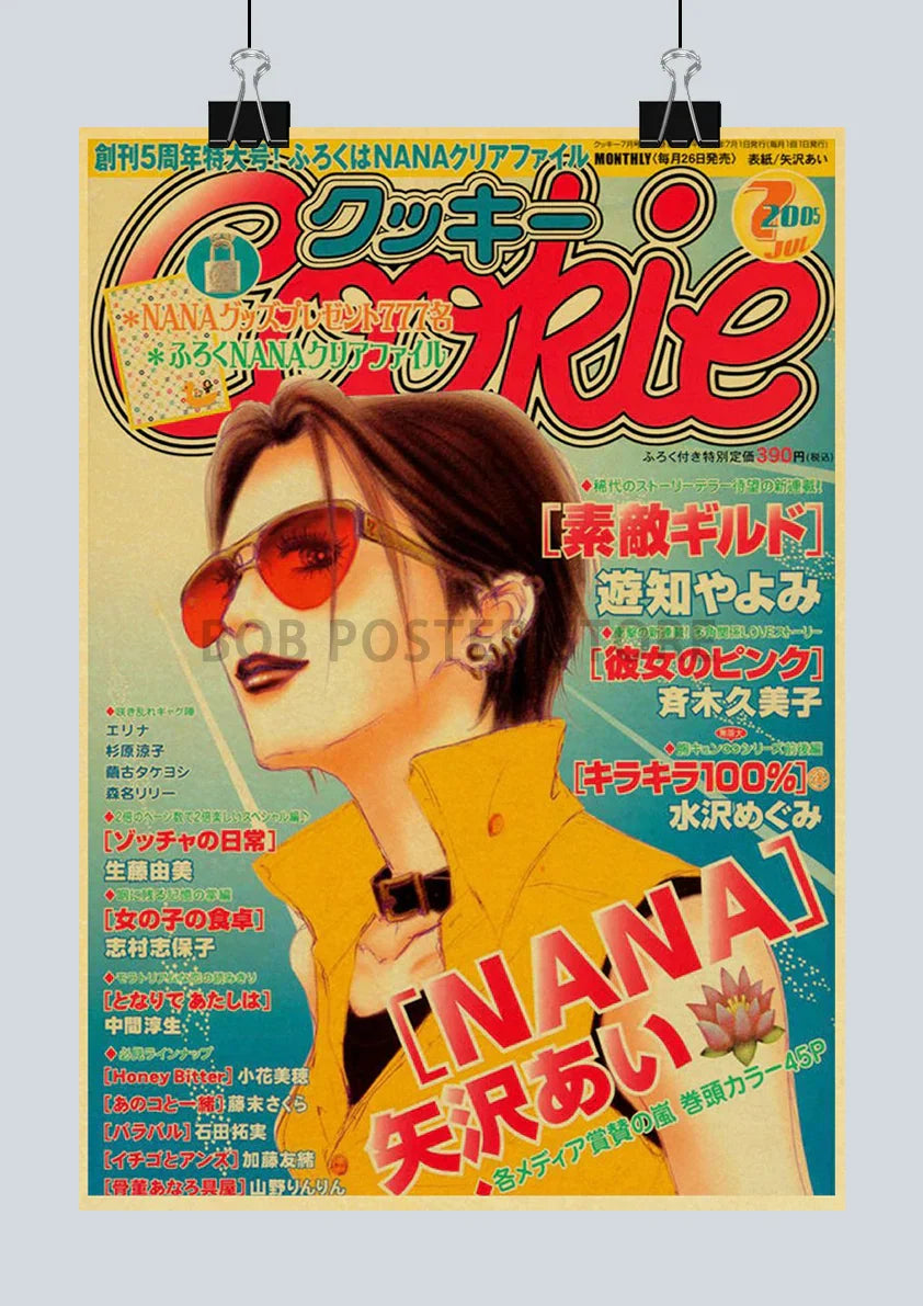 DecorBites™ NANA Anime Posters - Retro Kraft Paper Prints