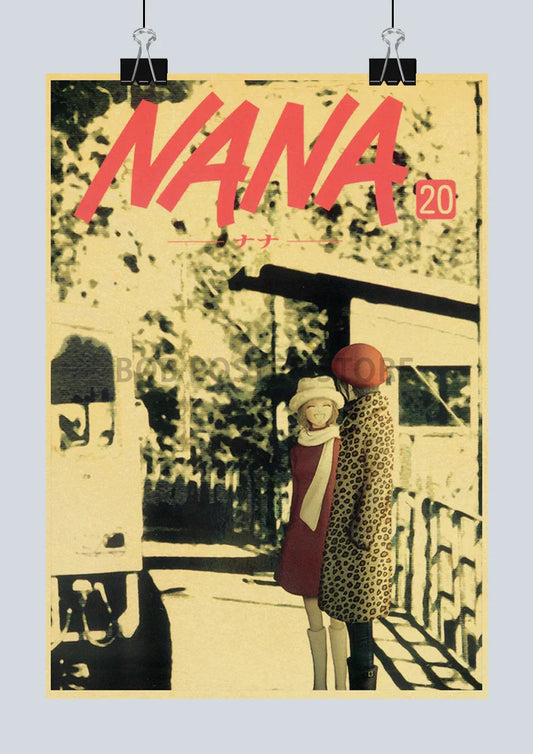 DecorBites™ NANA Anime Posters Retro Kraft Paper Wall Decor