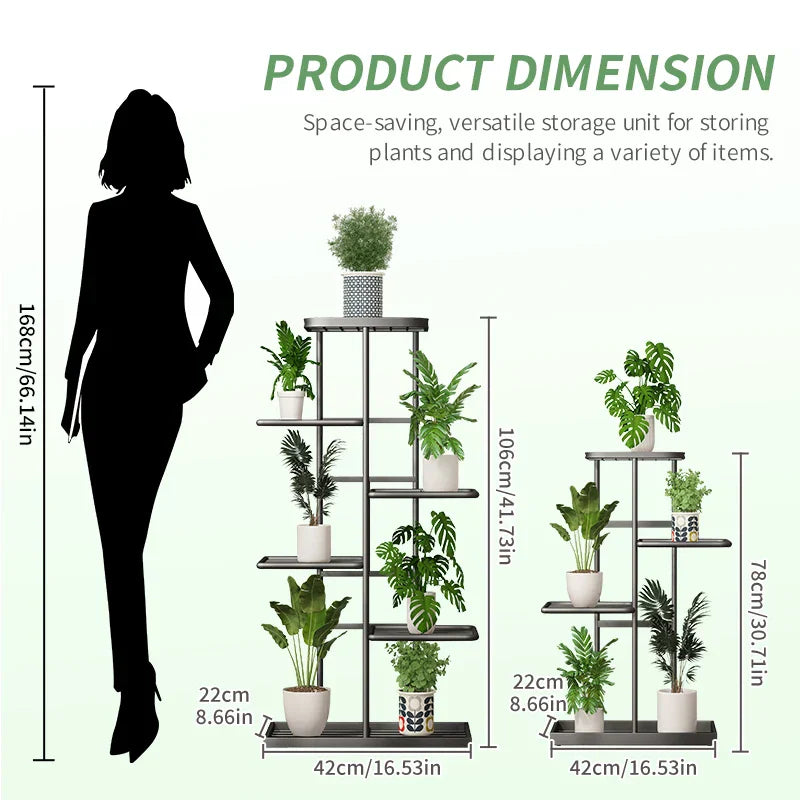 DecorBites™ Natural Iron Plant Stand Holder - 4/5/6Layers