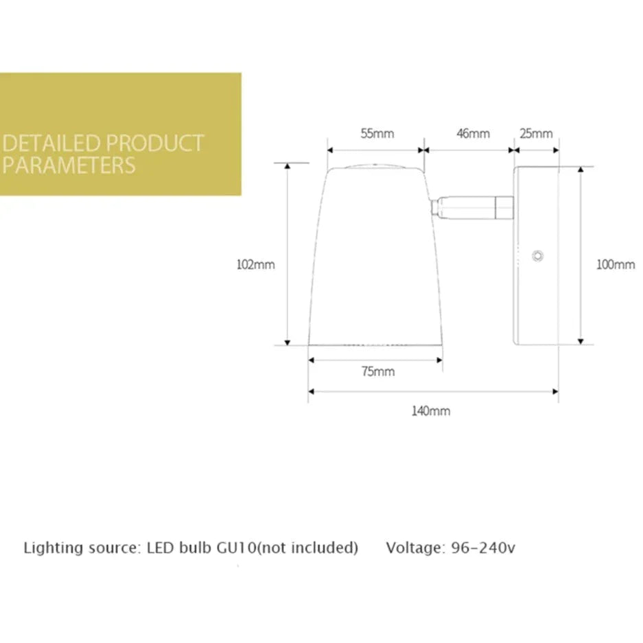 DecorBites™ Nell  Industrial LED Wall Sconce