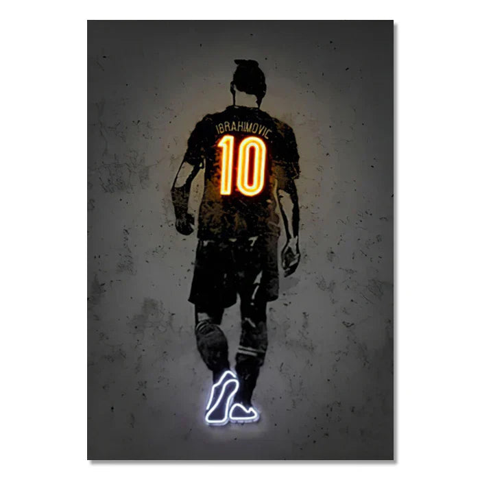 DecorBites™ Neon Sports Stars Wall Art Print