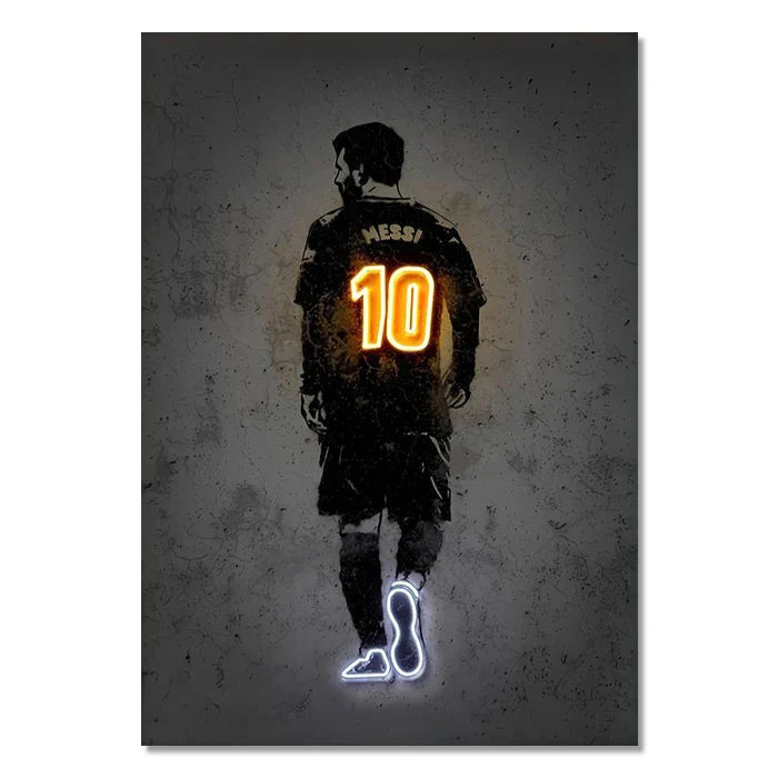 DecorBites™ Neon Sports Stars Wall Art Print