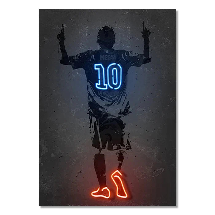 DecorBites™ Neon Sports Stars Wall Art Print