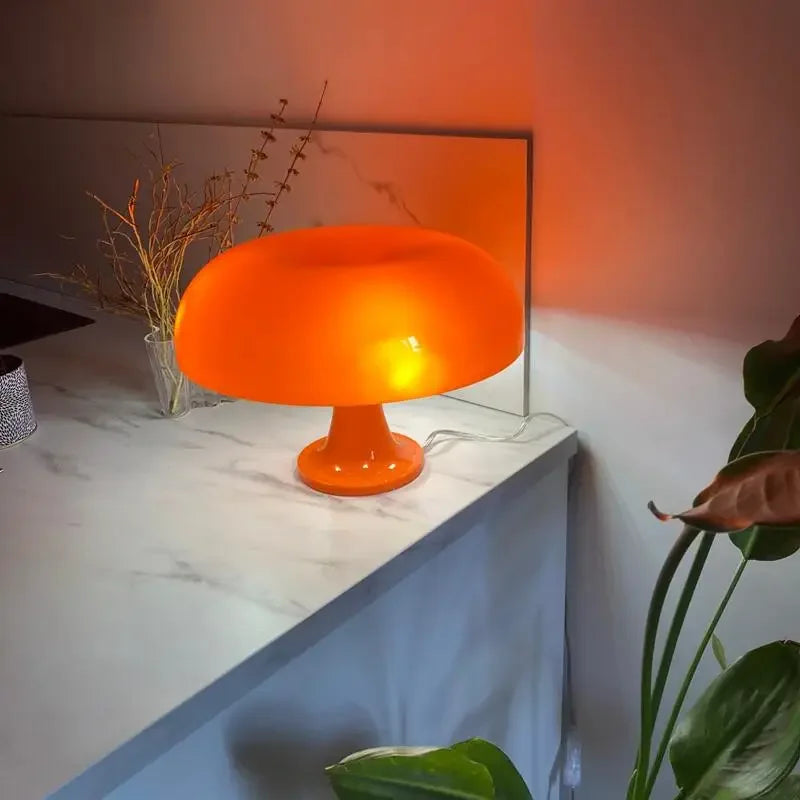 DecorBites™ New Led Mushroom Table Lamp for Hotel Bedroom Bedside Living Room Decoration Lighting Modern Minimalist Creativity Desk Lights