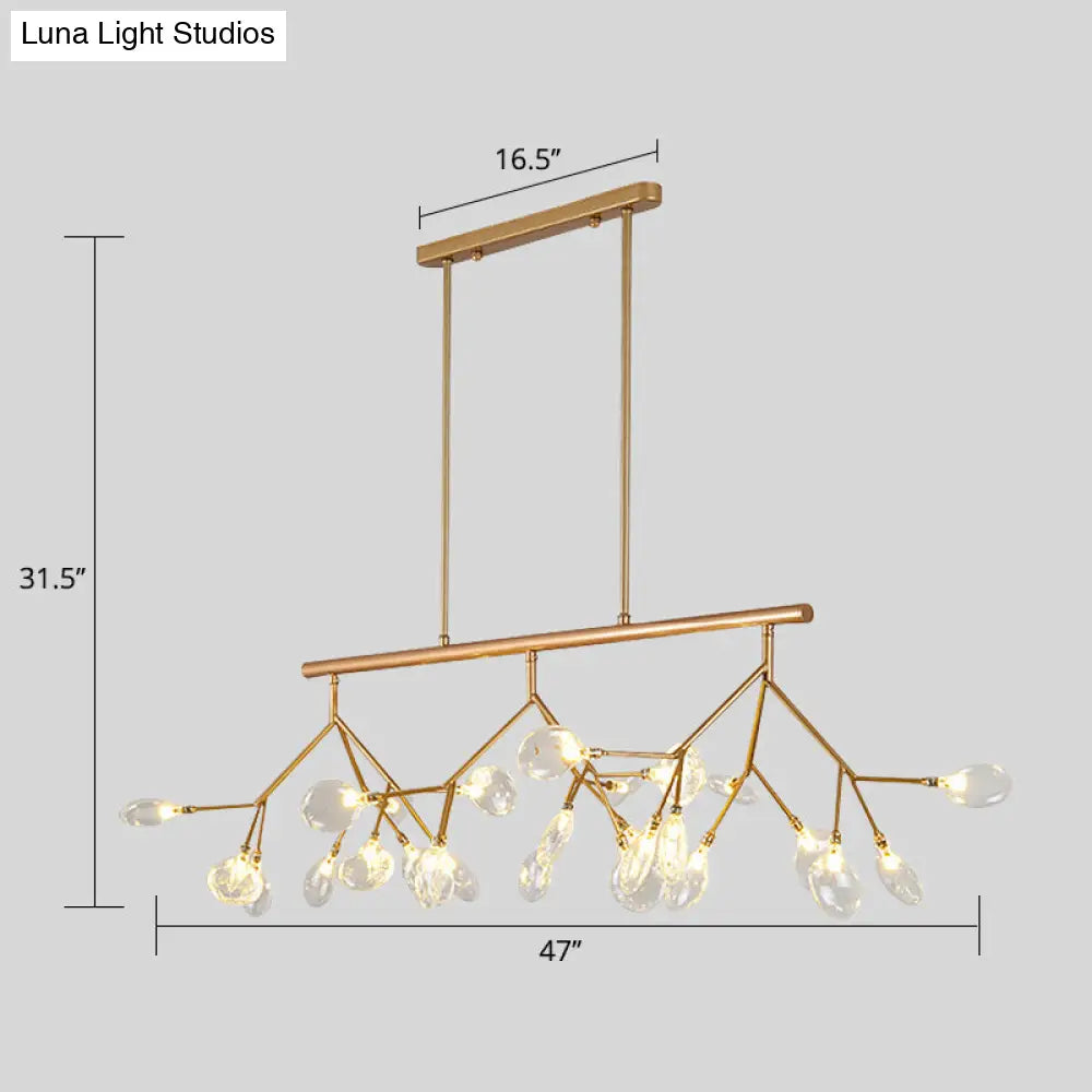 DecorBites™ Nordic 27-Light Tree Branch Glass Pendant Lamp for Dining Room - Island Ceiling Light
