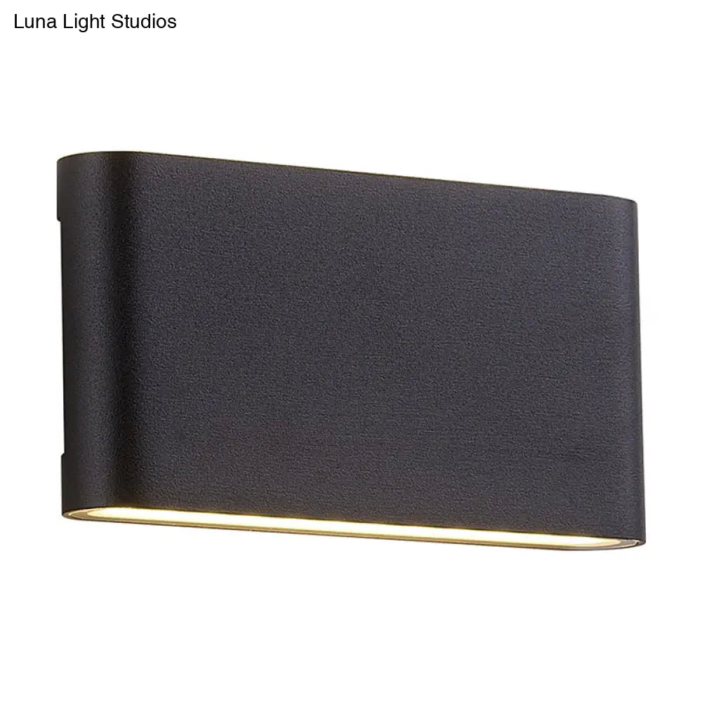 DecorBites™ Nordic Aluminum Flush Mount Wall Lamp - Black/White LED Sconce Light Fixture (Small/Large)
