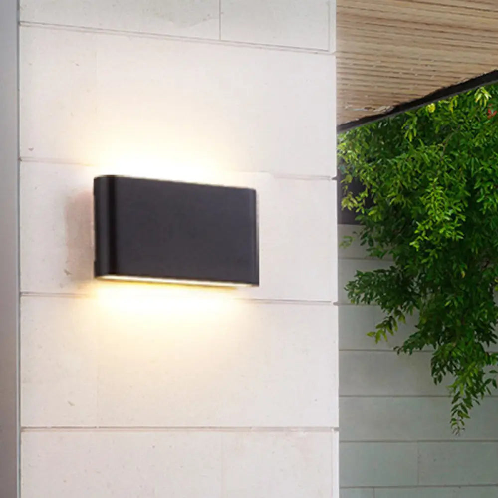 DecorBites™ Nordic Aluminum Flush Mount Wall Lamp - Black/White LED Sconce Light Fixture (Small/Large)