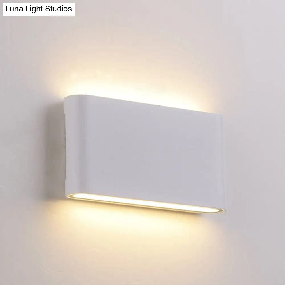 DecorBites™ Nordic Aluminum Flush Mount Wall Lamp - Black/White LED Sconce Light Fixture (Small/Large)