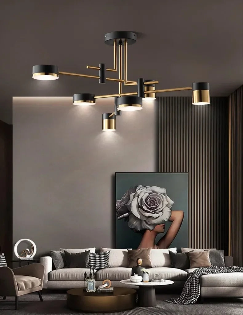 DecorBites™ Nordic Black Gold Pendant Light for Home Decor