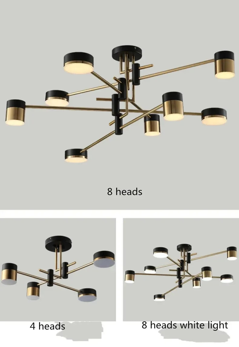 DecorBites™ Nordic Black Gold Pendant Light for Home Decor