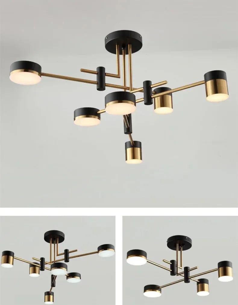 DecorBites™ Nordic Black Gold Pendant Light for Home Decor