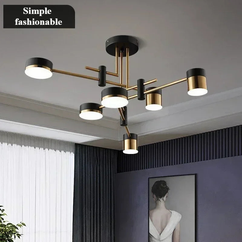 DecorBites™ Nordic Black Gold Pendant Light for Home Decor